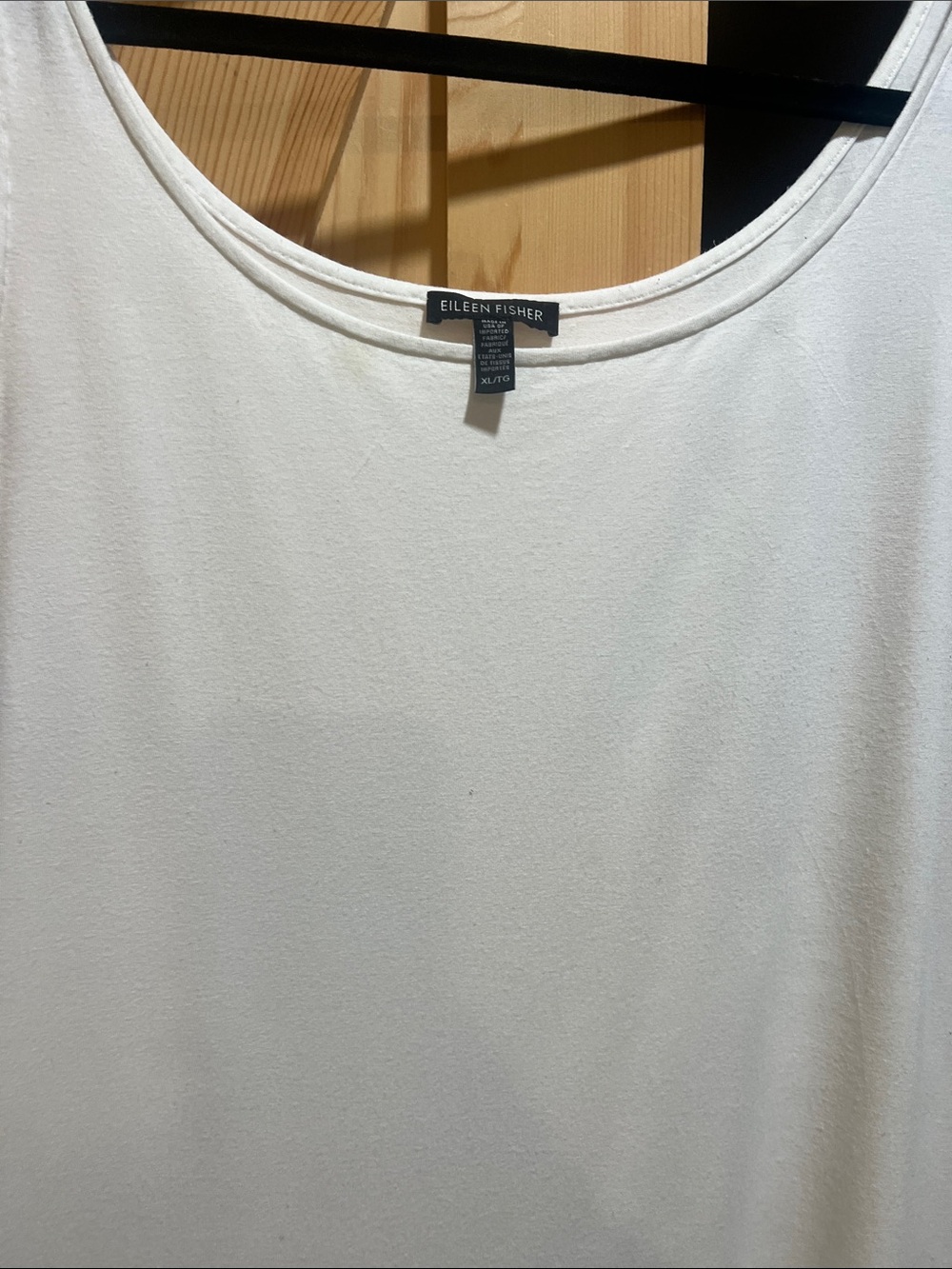 Eileen Fisher Cream Scoop Neck Tank Top size x large